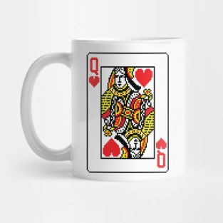 Queen of Hearts Pixel Art Mug